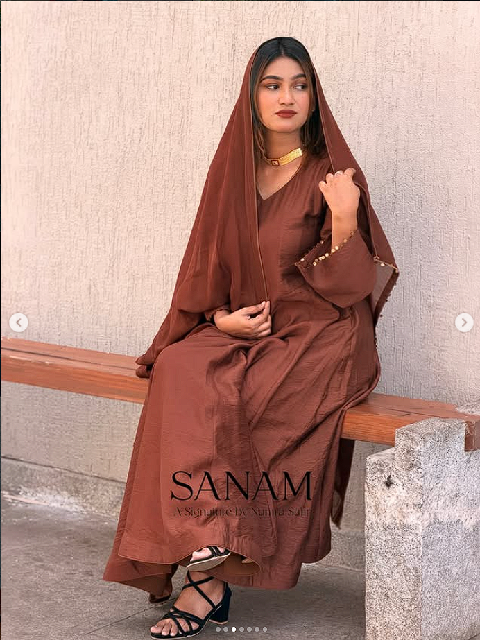 Brown Anarkali