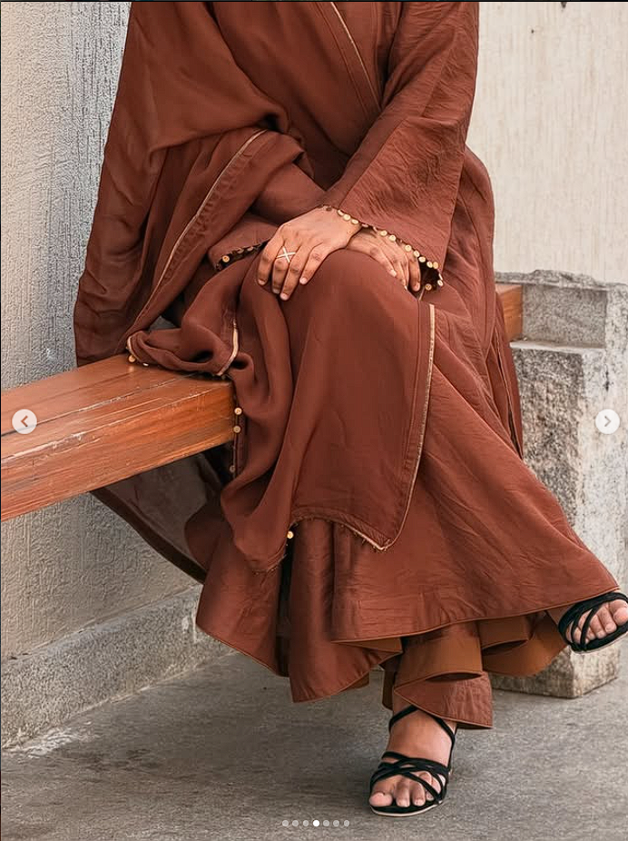Brown Anarkali